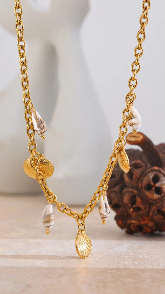 Collier Pendentif en Coquillage Naturel
