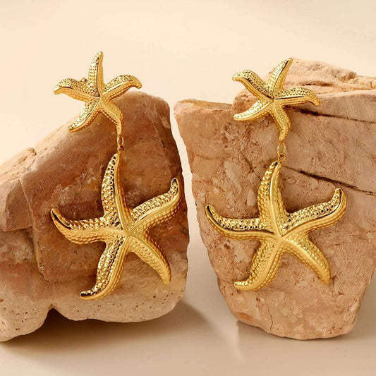 Boucles d'Oreilles en Acier Inoxydable - Élégance Moderne pour Femme