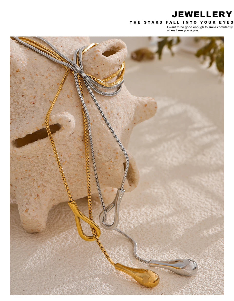 Collier Géométrique – Finition Or Véritable