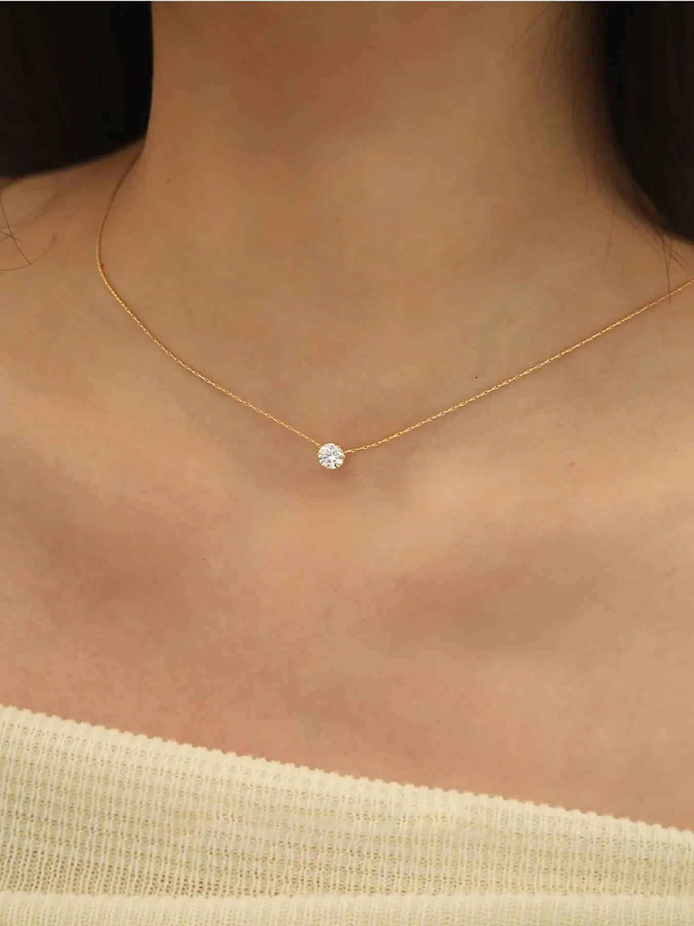 Collier en Acier Inoxydable avec Chaîne à Maillons