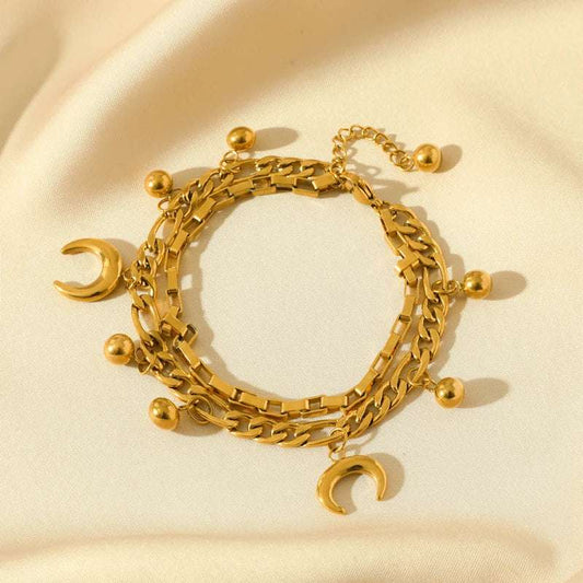 Bracelet Charme Étoile en Acier Inoxydable 316