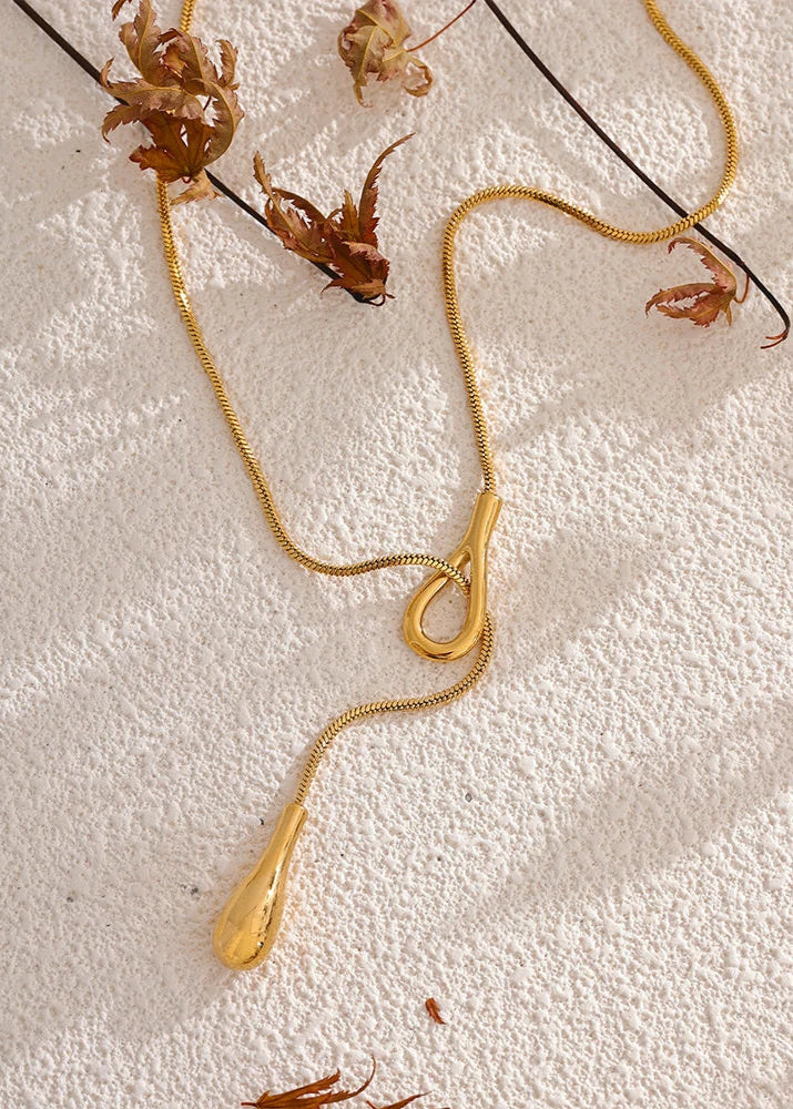 Collier Géométrique – Finition Or Véritable