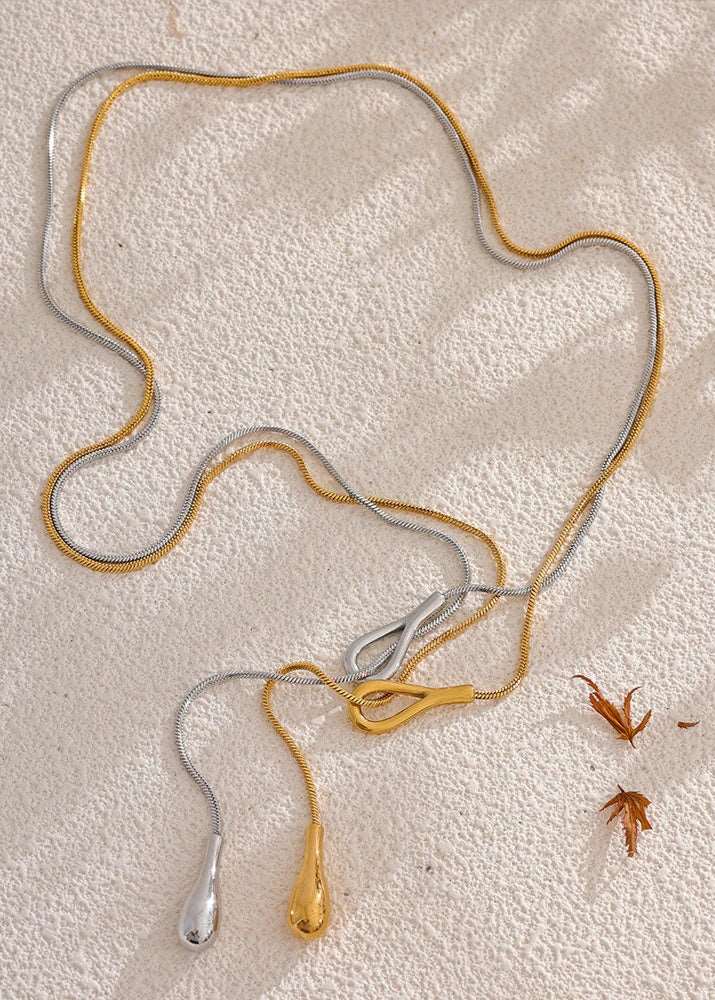 Collier Géométrique – Finition Or Véritable