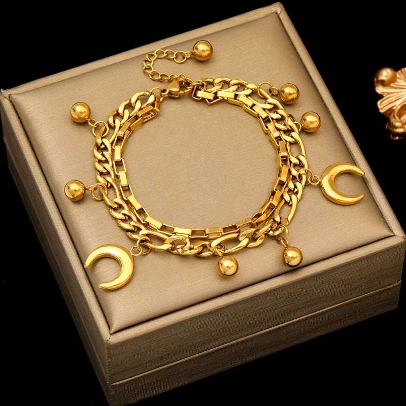 Bracelet Charme Étoile en Acier Inoxydable 316