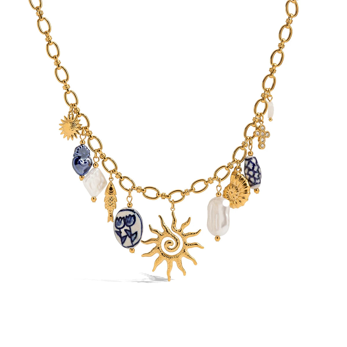 Collier Géométrique Doré – Élégance Moderne & Finition Luxe