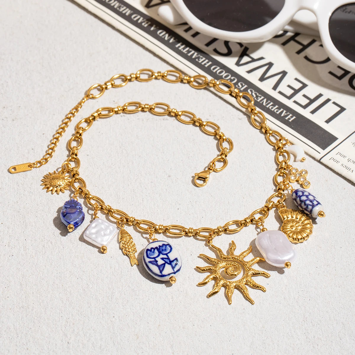 Collier Géométrique Doré – Élégance Moderne & Finition Luxe