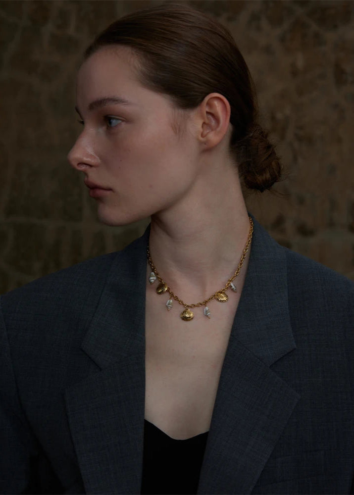 Collier Pendentif en Coquillage Naturel